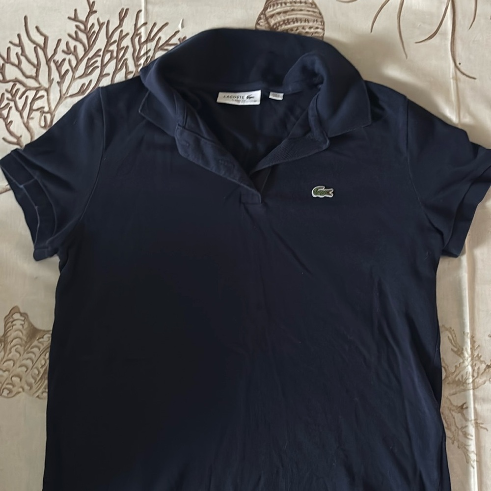 Lacoste classic fit, made in Peru, navy blue, women’s size 36